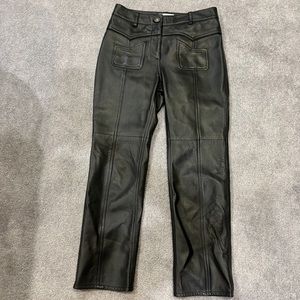 Coach lambskin pants